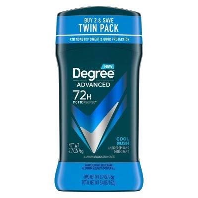 Degree Men Advanced Protection Cool Rush Antiperspirant & Deodorant Stick  2.7oz