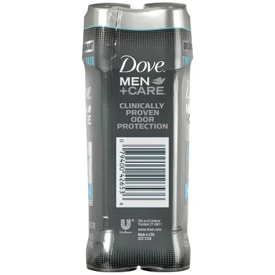 Dove Men+Care Clean Comfort 48 Hour Deodorant Stick  3oz