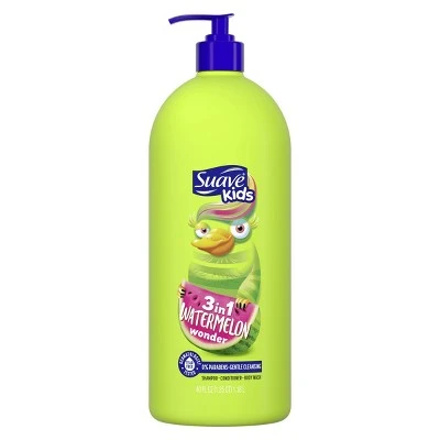Suave Kids Watermelon 3in1 Shampoo + Conditioner + Body Wash  40 fl oz