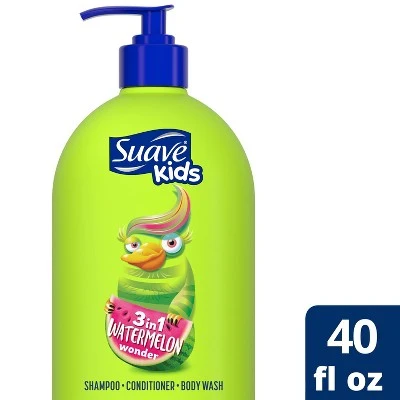 Suave Kids Watermelon 3in1 Shampoo + Conditioner + Body Wash  40 fl oz