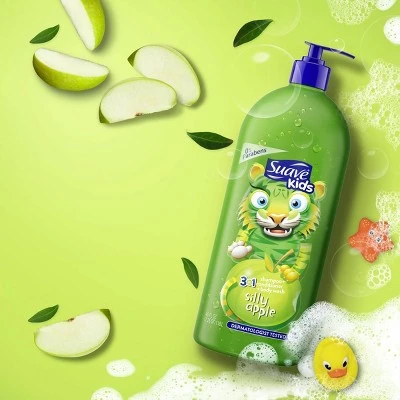 Suave Kids Apple 3in1 Shampoo + Conditioner + Bodywash  40 fl oz