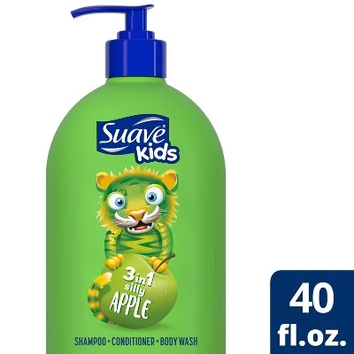 Suave Kids Apple 3in1 Shampoo + Conditioner + Bodywash  40 fl oz