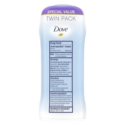 Dove Fresh 24 Hour Invisible Solid Antiperspirant & Deodorant Stick  2.6oz