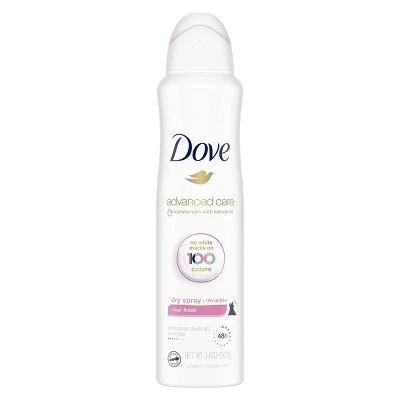 Dove Clear Finish 48 Hour Invisible Antiperspirant & Deodorant Dry Spray 3.8oz