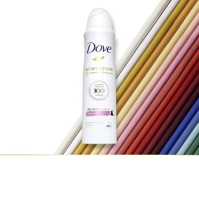 Dove Clear Finish 48 Hour Invisible Antiperspirant & Deodorant Dry Spray 3.8oz
