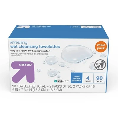Makeup Remover Cleansing Towelettes  90ct  Up&Up™
