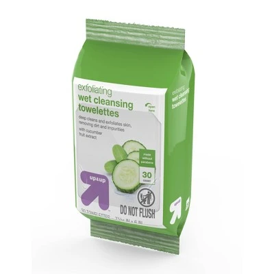Exfoliating Cleansing Towelettes 30 ct  Up&Up™