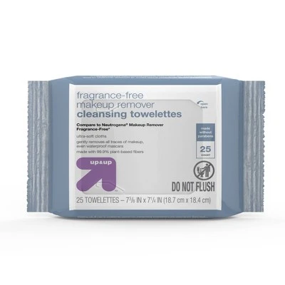 Unscented Facial Wipes 25ct Up&Up™