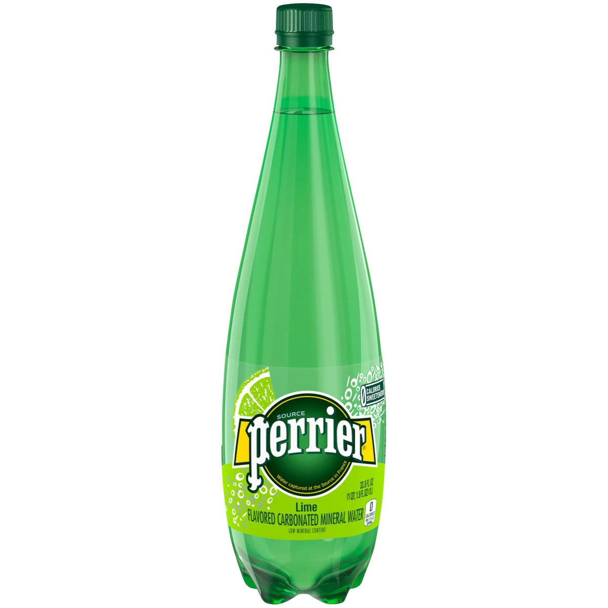 Perrier Lime Flavored Carbonated Mineral Water  33.8 fl oz Bottle