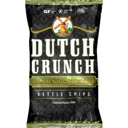 Old Dutch Old Dutch Dutch Crunch Jalapeno & Cheddar Kettle Potato Chips 9oz