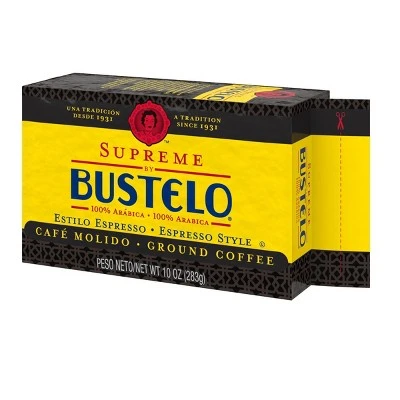 Cafe Bustelo Supreme Espresso Dark Roast Ground Coffee 10oz