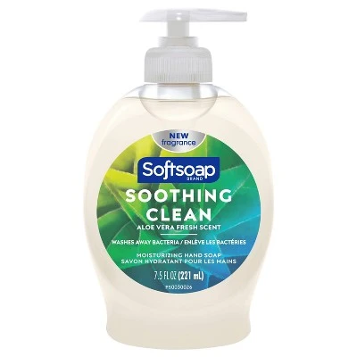 Softsoap Moisturizing Liquid Hand Soap Pump Soothing Aloe Vera 7.5 fl oz