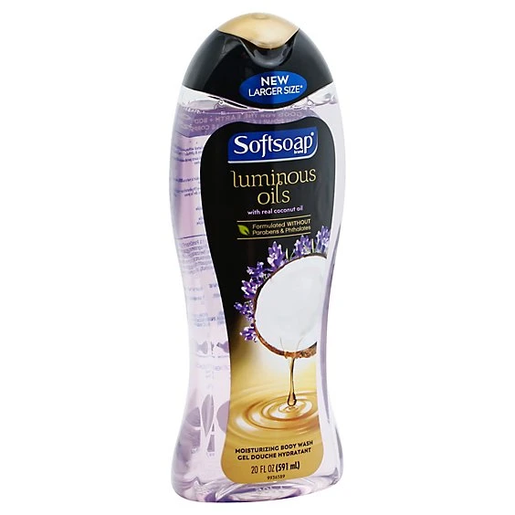 Softsoap Luminous Oils Moisturizing Body Wash  Coconut Oil & Lavender  20 fl oz