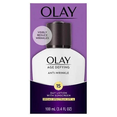 Olay Age Defying Anti Wrinkle Day Lotion With SPF 15  3.4 oz