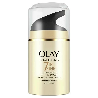 Unscented Olay Total Effects Anti Aging Face Moisturizer with SPF 15  1.7 fl oz