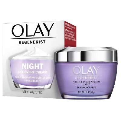 Olay Regenerist Night Recovery Cream Moisturizer, Fragrance Free