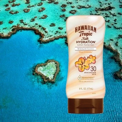 Hawaiian Tropic Silk Hydration Weightless Sunscreen Lotion SPF 30 6oz