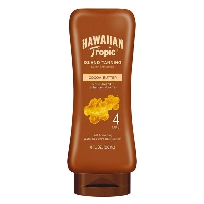 Hawaiian Tropic Dark Tanning Lotion Sunscreen  SPF 4  8oz