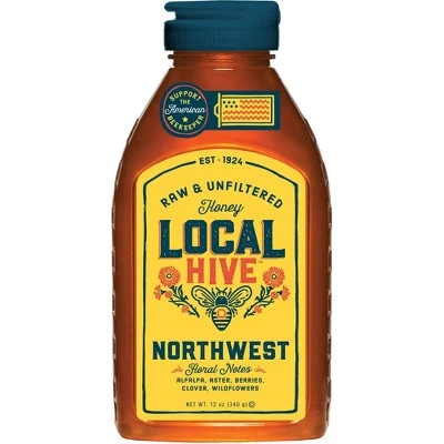 Rice's Local Hive Northwest Raw & Unfiltered Honey 12oz