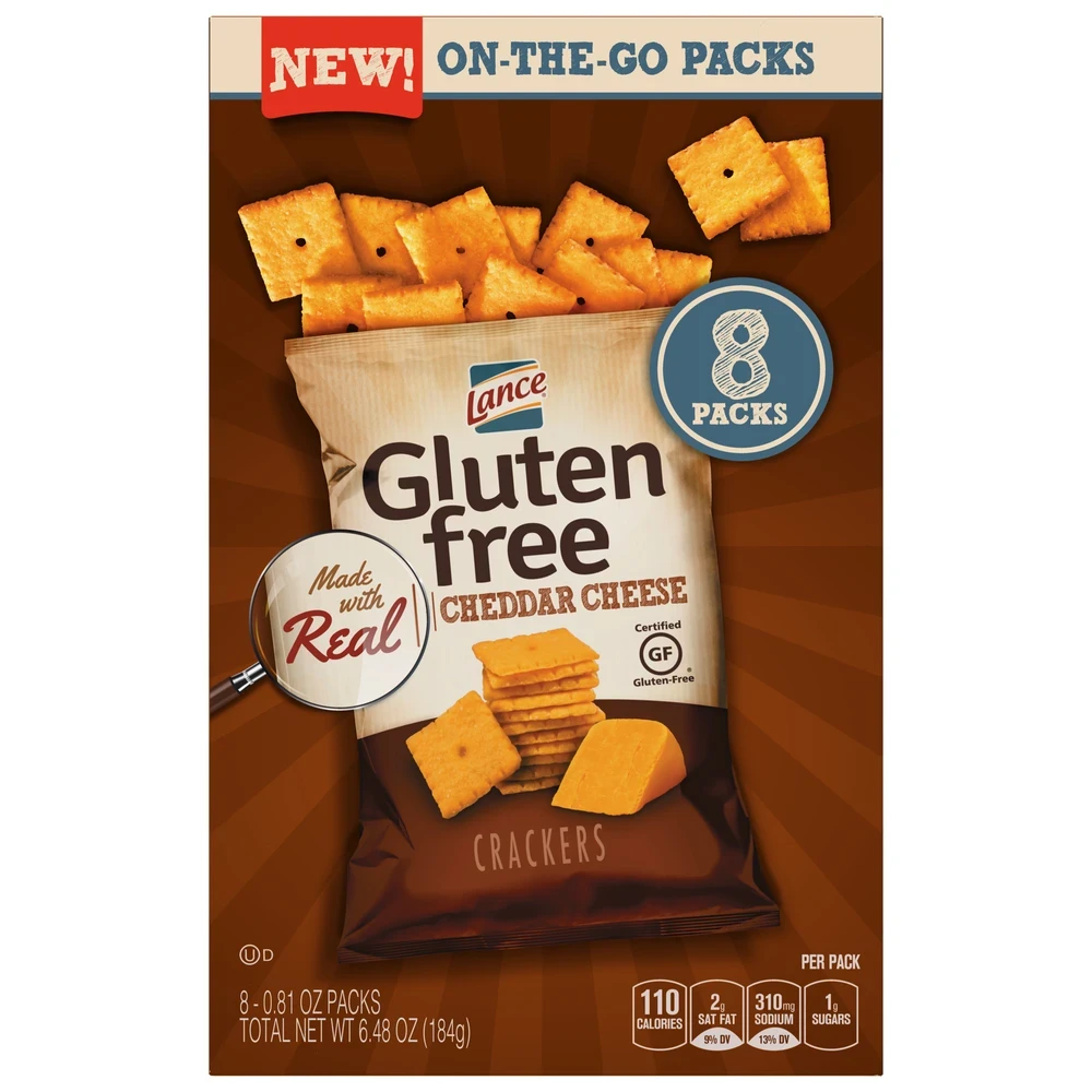 Lance Gluten Free Cheddar Cheese Crackers  6.48oz