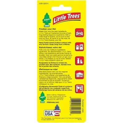 Little Trees Summer Linen Air Freshener 3pk