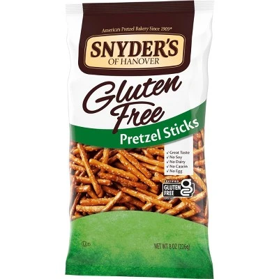 Snyders Gluten Free Plain Pretzel Sticks  8oz