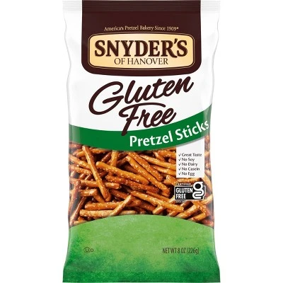 Snyders Gluten Free Plain Pretzel Sticks  8oz