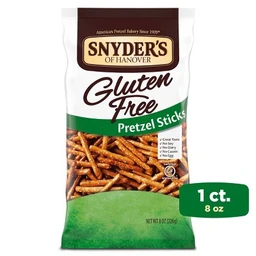 Snyder's of Hanover Snyders Gluten Free Plain Pretzel Sticks  8oz