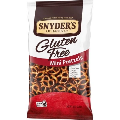 Snyders Gluten Free Mini Plain Pretzel  8oz