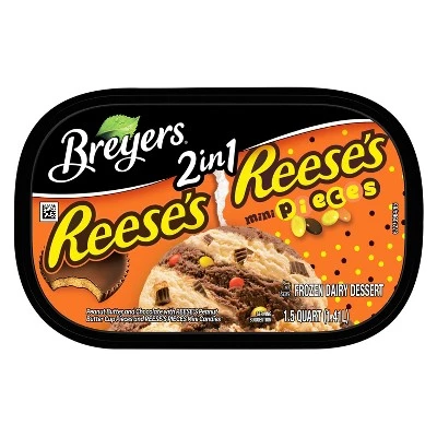 Breyers Reese's Chocolate Reese's Mini Pieces 2in1 Ice Cream  48oz