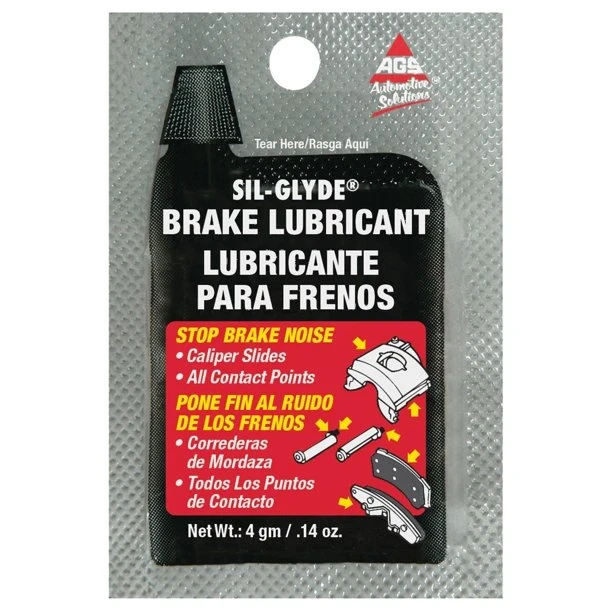 American Grease Stick (AGS) Sil Glyde Silicone Brake Lubricant, Pouch, 4 g