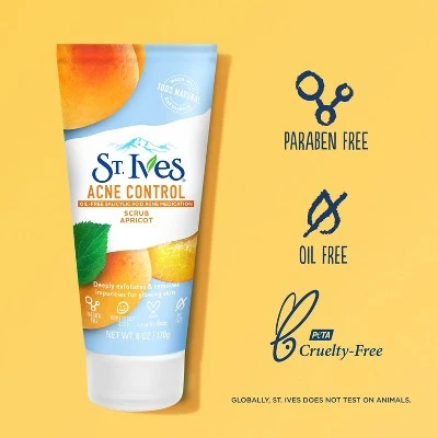 St. Ives Acne Control Face Scrub Apricot 6oz