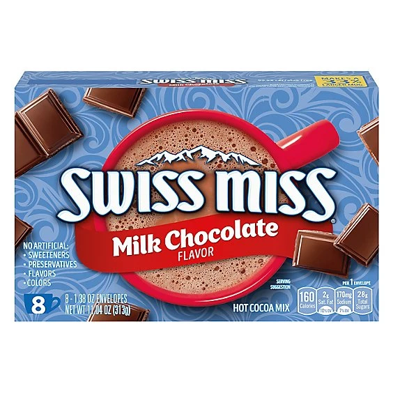 Swiss Miss Hot Cocoa Mix Milk Chocolate  8ct