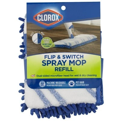 Clorox Ready Mop Dual Spray Flip Mop Pad Refill 2pk