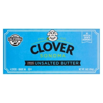Clover Sonoma Unsalted Butter  4 Sticks/16oz