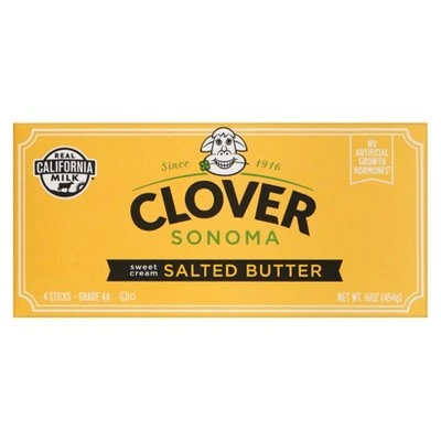 Clover Sonoma Salted Butter  4 Sticks/16oz