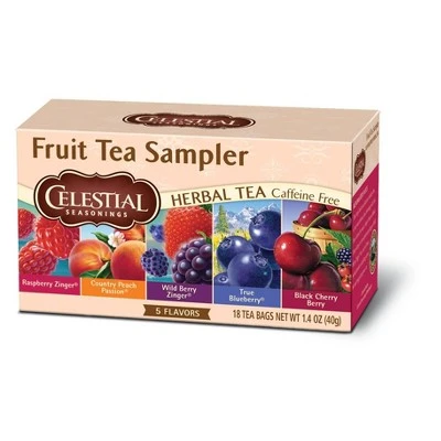 Celestial Seasonings Herbal Tea Caffeine Free, Fruit Tea Sampler