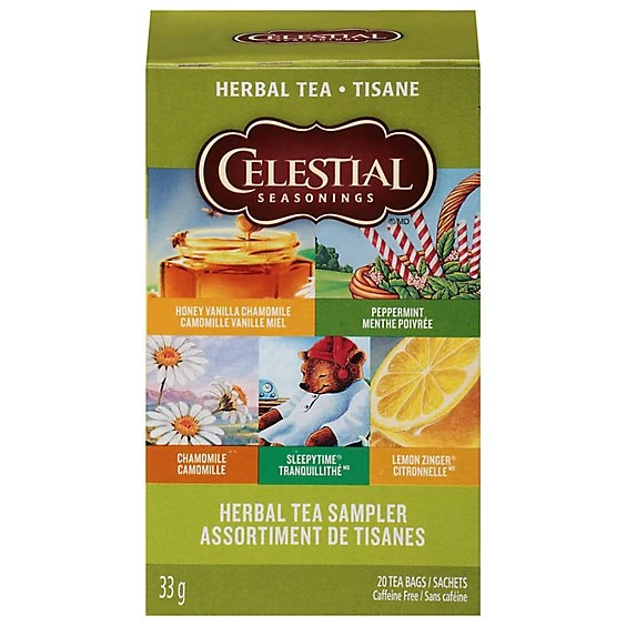 Celestial Seasonings Herbal Tea Sampler  18ct