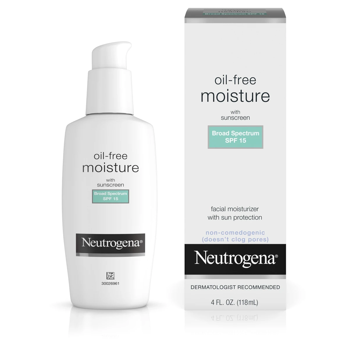 Neutrogena Oil Free Facial Moisturizer SPF 15 Sunscreen & Glycerin  4 fl oz