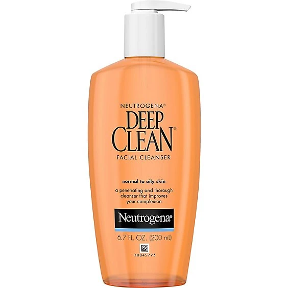 Neutrogena Deep Clean Facial Cleanser, For Normal to Oily Skin (2016 formulation)