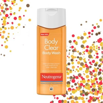 Neutrogena Body Clear Acne Body Wash with Glycerin  8.5 fl oz