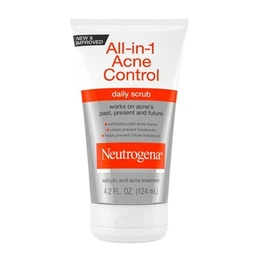 Neutrogena Neutrogena All In 1 Acne Control Daily Scrub  Acne Treatment 4.2 fl oz