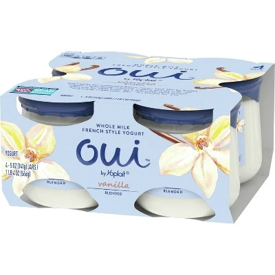 Yoplait Oui French Style Yogurt, Vanilla