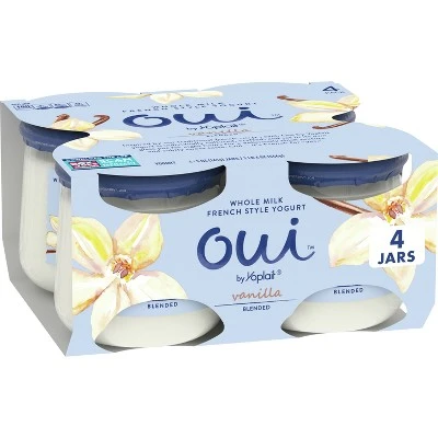 Yoplait Oui French Style Yogurt, Vanilla