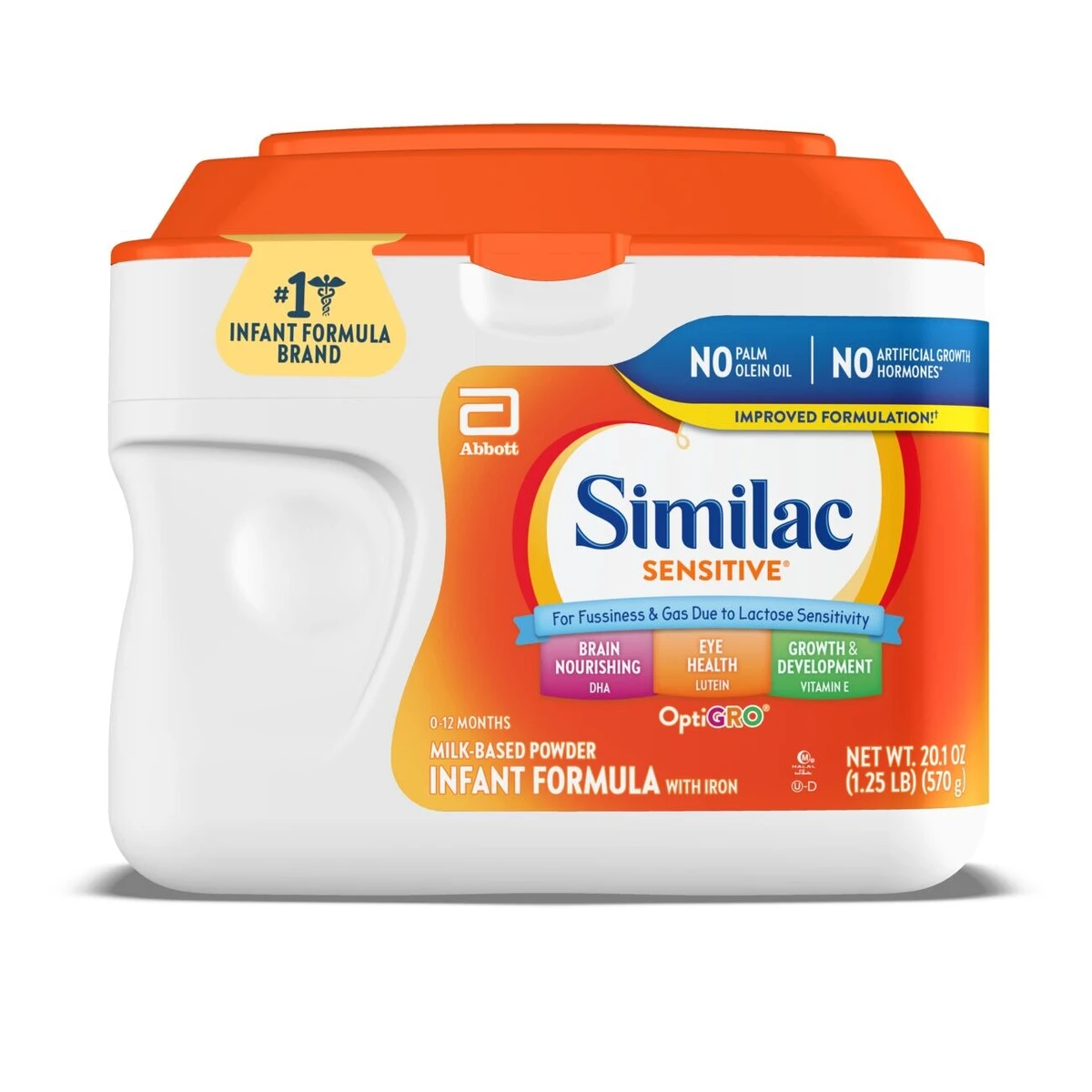 Similac Sensitive For Fussiness & Gas Infant Formula with Iron Powder  22.5oz