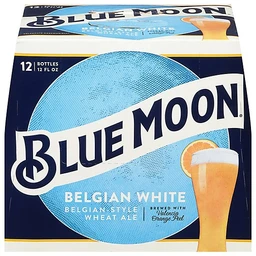 Blue Moon Blue Moon Belgian White Wheat Ale Beer 12pk/12 fl oz Bottles