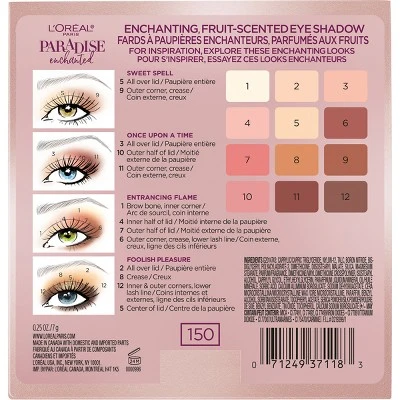 L'Oréal Paris Paradise Enchanted Scented Eyeshadow Palette  0.25 fl oz
