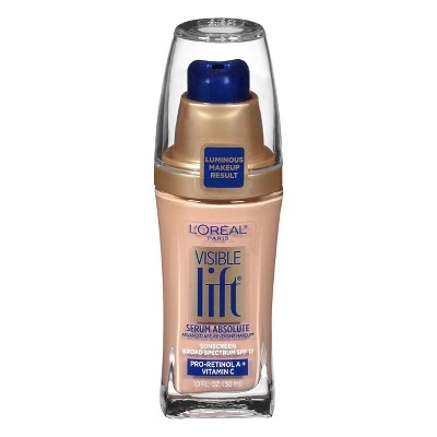 L'Oreal Paris Visible Lift Serum Absolute Age Reversing Lightweight Foundation Makeup with SPF 17