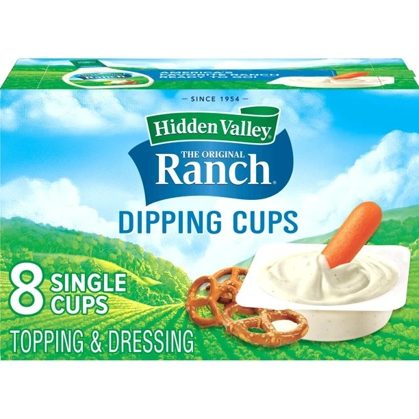 Hidden Valley Original Ranch Light Salad Dressing To Go Cups  1.5 fl oz/8pk