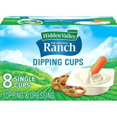 Hidden Valley Original Ranch Salad Dressing To Go Cups  1.5 fl oz/8pk